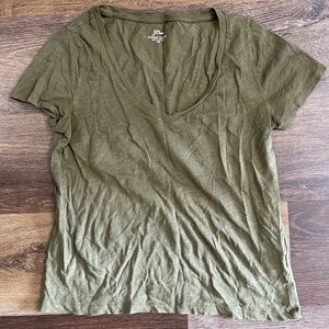 Green vintage cotton j crew t shirt